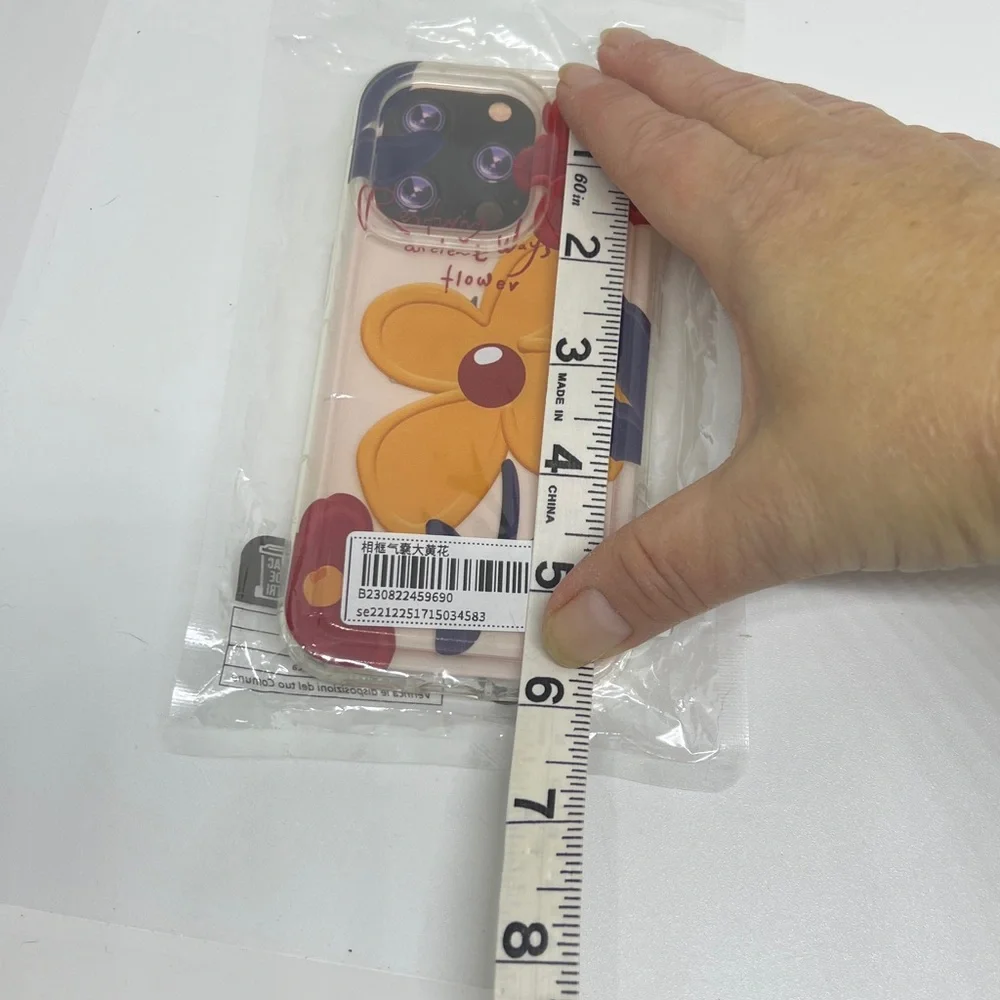 iPhone 14 Pro Floral Case - Yellow and Red